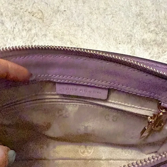 NWOT Tory Burch Lavender Emerson Mini Top Zip Tote - Picture 8 of 9